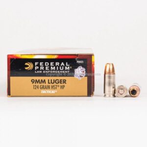 9mm - 124 gr JHP - Federal HST (P9HST1) - 250 Rounds